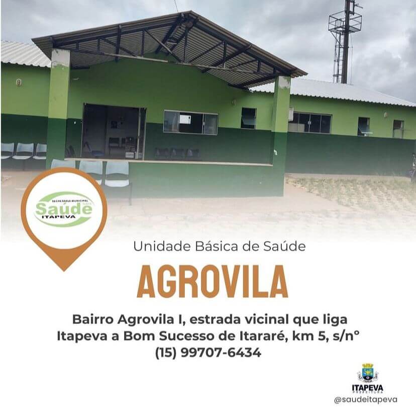 Fachada ou imagem institucional de ESF AGROVILA